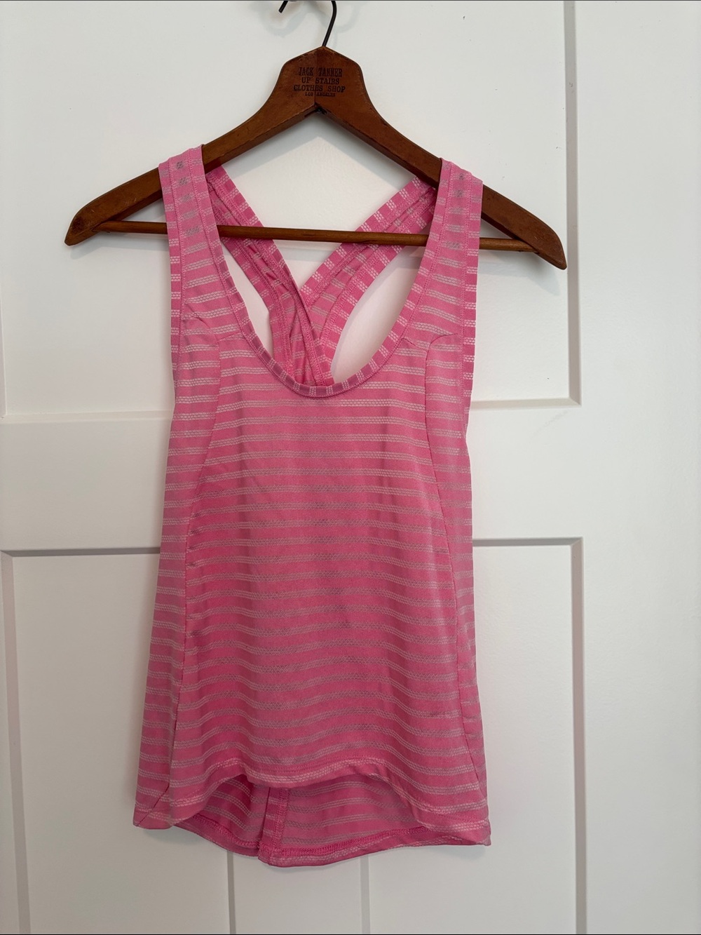 ZYIA Pink Striped Racerback Tank